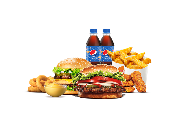 Бургер Кинг - Комбо на двоих с Воппером и Биг Кингом