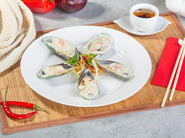 Тайшань - Мидии на пару под сливочным соусом