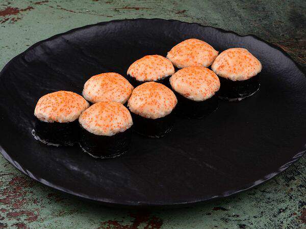 Гастроном - Ролл спайси с креветками, мидиями и кунжутом