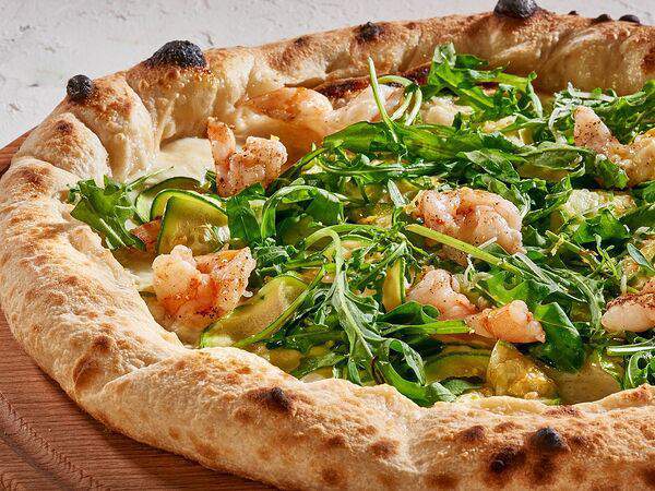Pizzarella36 - Пицца с фаршированным бортом Креветка и цукини