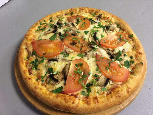 Браш-пицца - Пицца Салями грибы