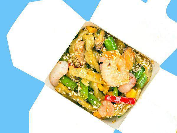 Сытый гусь - Лапша с лососем