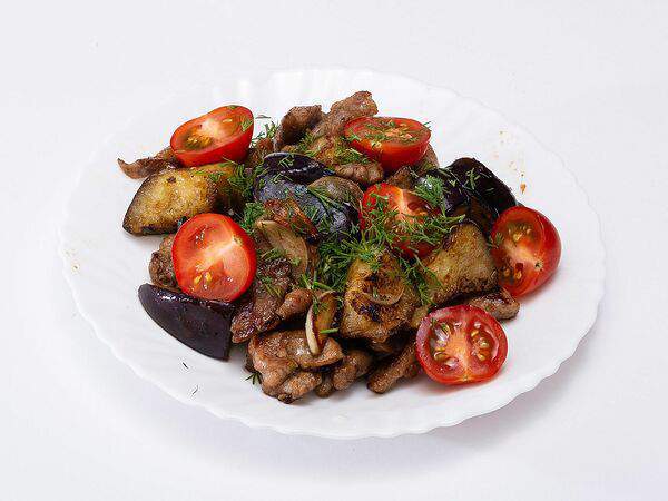 Далири - Теплый салат с баклажанами