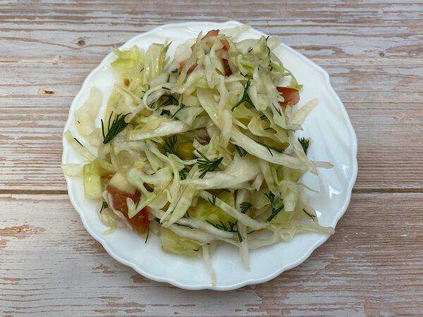 Сарафан - Салат с капустой и горошком