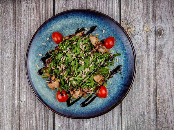 Хинкальная - Теплый салат с куриной печенью