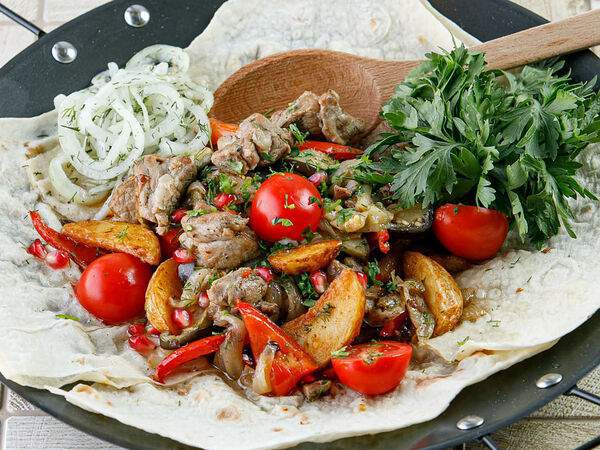 Два хурма - Садж из cвинoй шеи