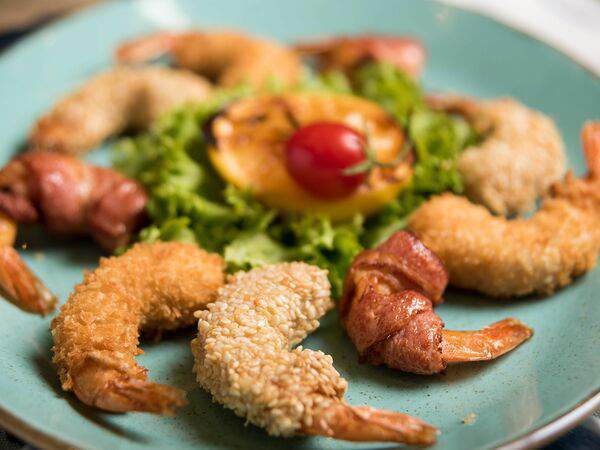 Сентропе - Ассорти из тигровых креветок