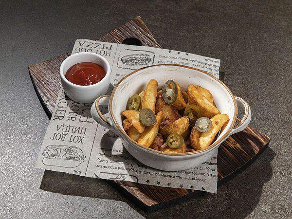 Hookah Place NN - Картофель по-деревенски с беконом и халапеньо