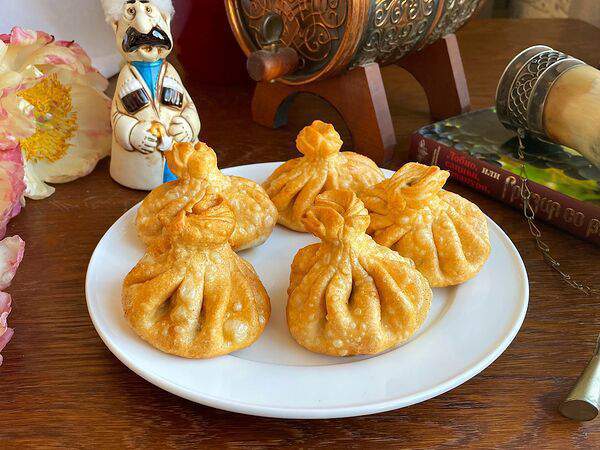 Сардиони - Жареные хинкали с сыром сулугуни