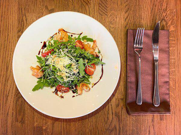 Учительская - Салат Руккола с креветками