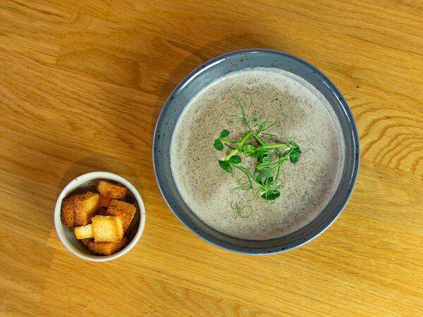 Десертория - Грибной суп с гренками