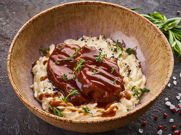 Eshak - Телячьи щеки с орзо