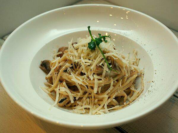 Cookushka coffee - Паста с курицей и грибами