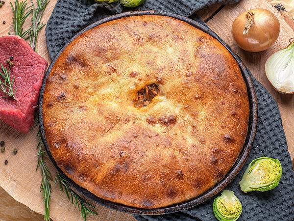 ОкПирог - Пирог с картофелем и мясом