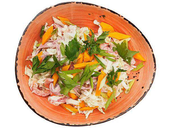 Домашний Шеф в Сытном Базаре - Салат с ветчиной и сыром