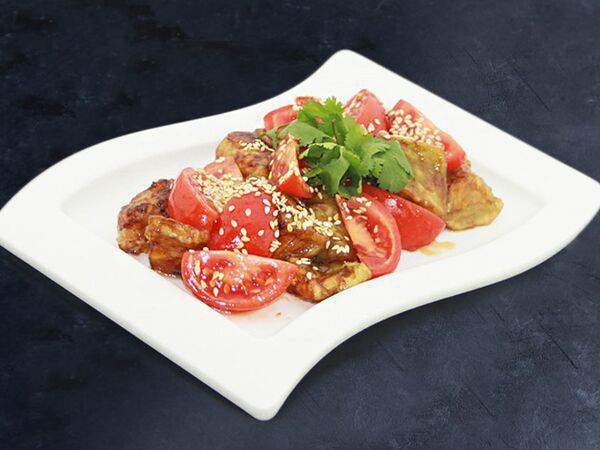 FishRoll - Салат с карамелизированными баклажанами