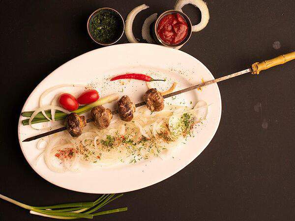 Steklo Grill & Bar - Шашлык из шампиньонов