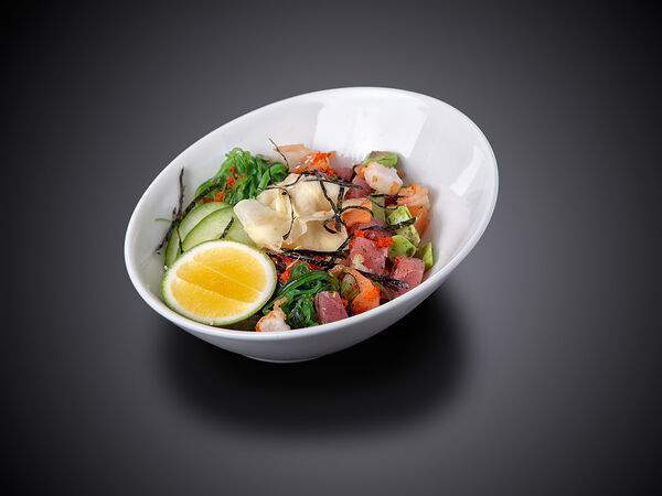 Фудзи - Салат Поке с лососем и тунцом