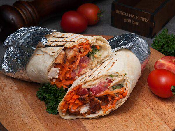 Мясо на углях - Шаурма По-царски