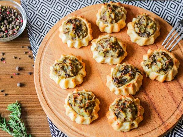 Тестов - Перепечки с картофелем, грибами и сыром