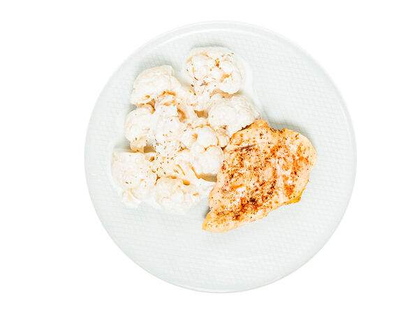 Мандарин - Филе цыплёнка с цветной капустой в сливочном соусе