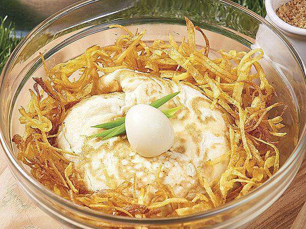 Grill grot - Салат Мясное гнездышко