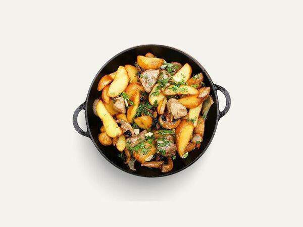 Мускат - Жаркое по-домашнему с грибочками