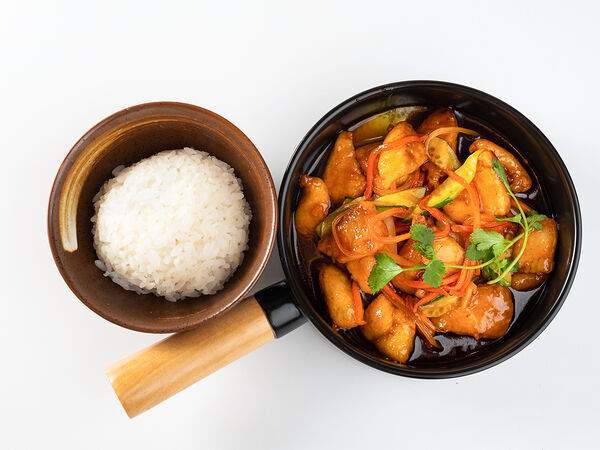 My Way, лапшичная - Рыба с овощами