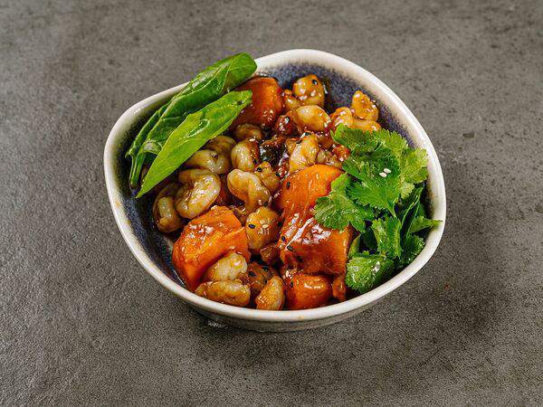 12 - Батат с креветкой и кинзой