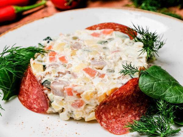 Бакладжан - Салат Оливье