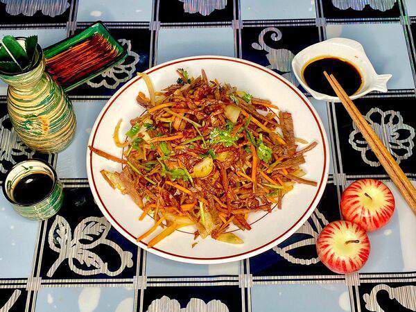 Лунзян - 031 Говядина отварная с овощами, с добавлением кинзы