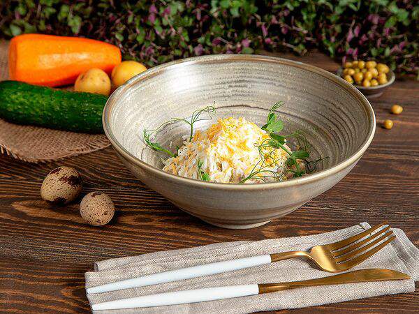 Ботаника - Салат Месье-оливье с языком