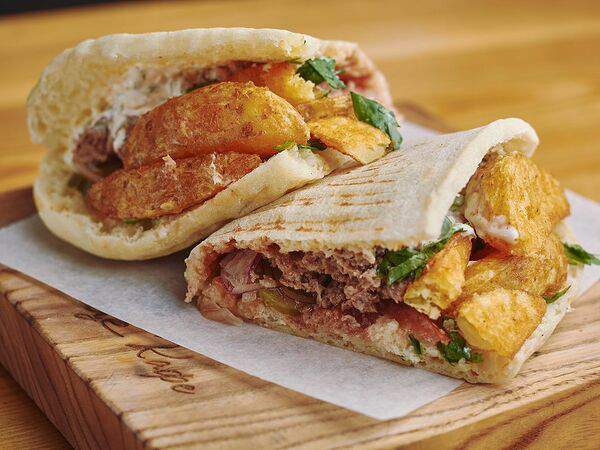 Солнце кафе - Гиро с говядиной в лаваше