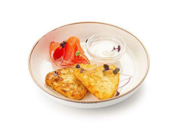 Шоколадница - Хашбраун со слабосоленым лососем