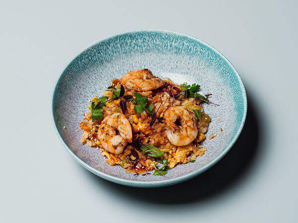 Pagu - Жареный рис с креветками