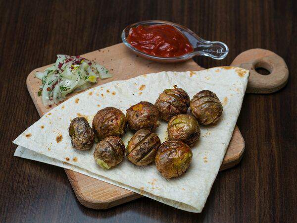 Шашлыки шаурма пекарня - Шашлык из картофеля