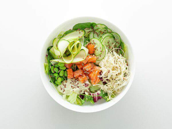Dopamine Salads & Bowls - С5 лосось с заправкой Дижонский мед