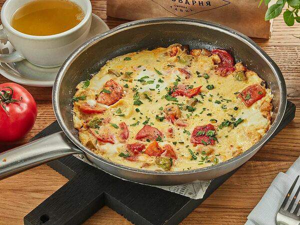 Сыроварня - Омлет с печёными овощами