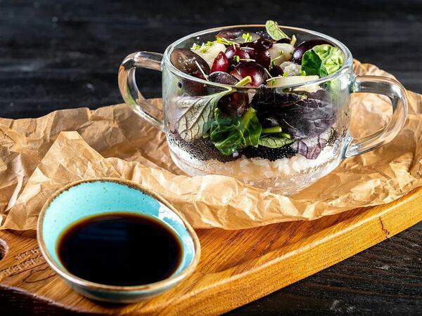 Долина суши - Боул с гребешком и винoградом