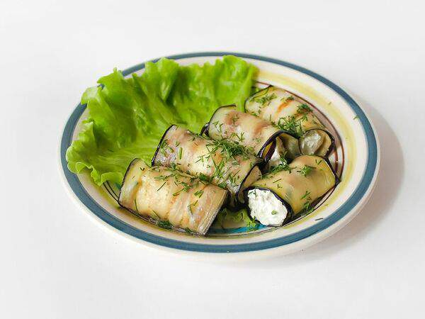 Брынза - Рулетики из баклажанов