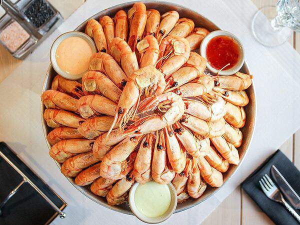 Мясо & Рыба - Копченые северные креветки на льду