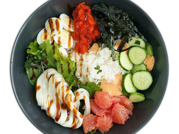 Branch & Bowl - Морской боул с кальмаром