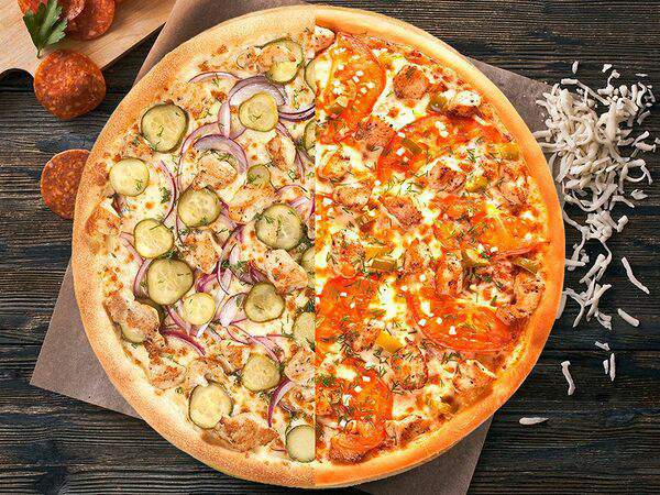 Жемчужина моря - Пицца Половинки острая