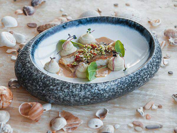 Прованс - Филе трески с пюре из сельдерея