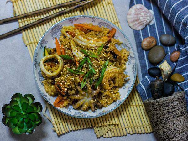 У дяди Вани - Рис с морепродуктами