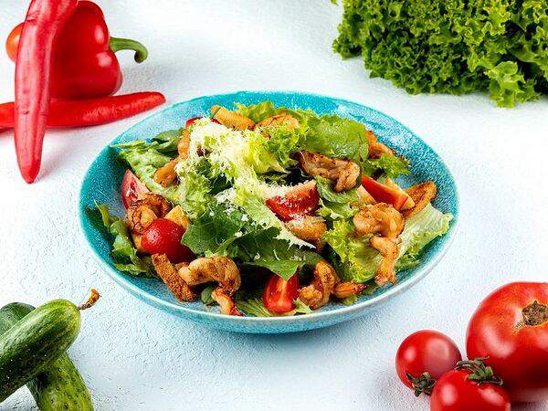 PizzBurg - Салат Цезарь с креветками