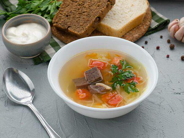 Эко Пышечка - Щи из свежей капусты с говядиной