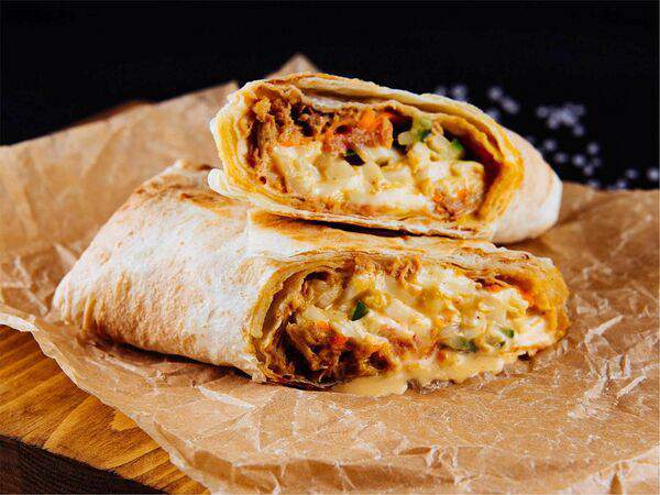 Коптица BBQ - Детская Шаверма Хайп с копченой рваной свининой