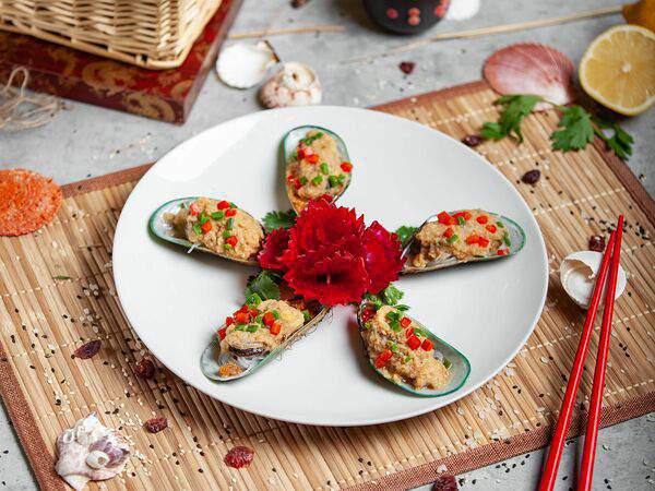 Тайшань - Мидии на пару под чесночным соусом