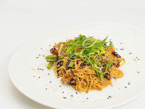 Саюри - Яичная лапша с креветками